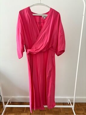 COS Pink Wrap-Style dress
